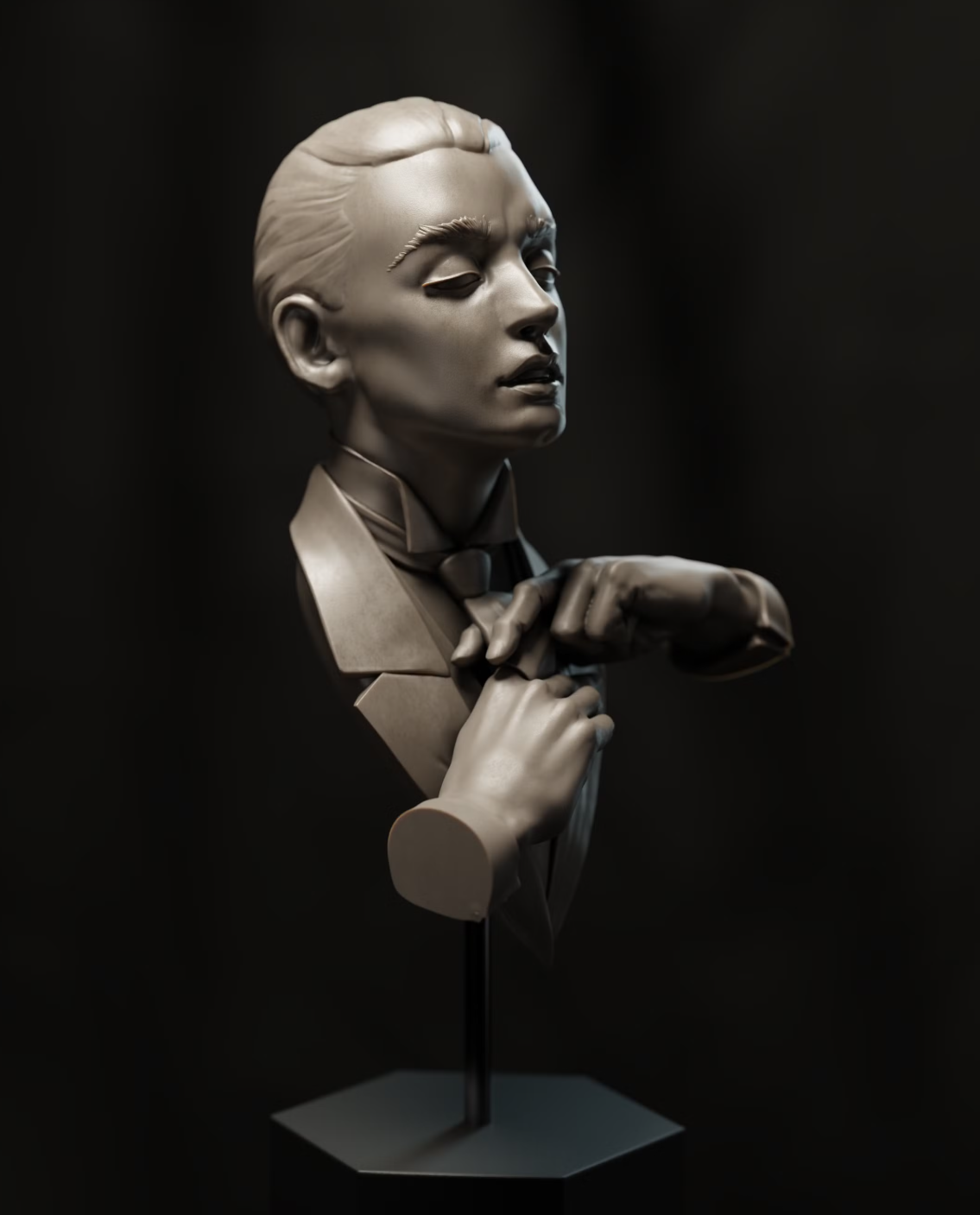 Tie a Tie (Academic Study Bust)