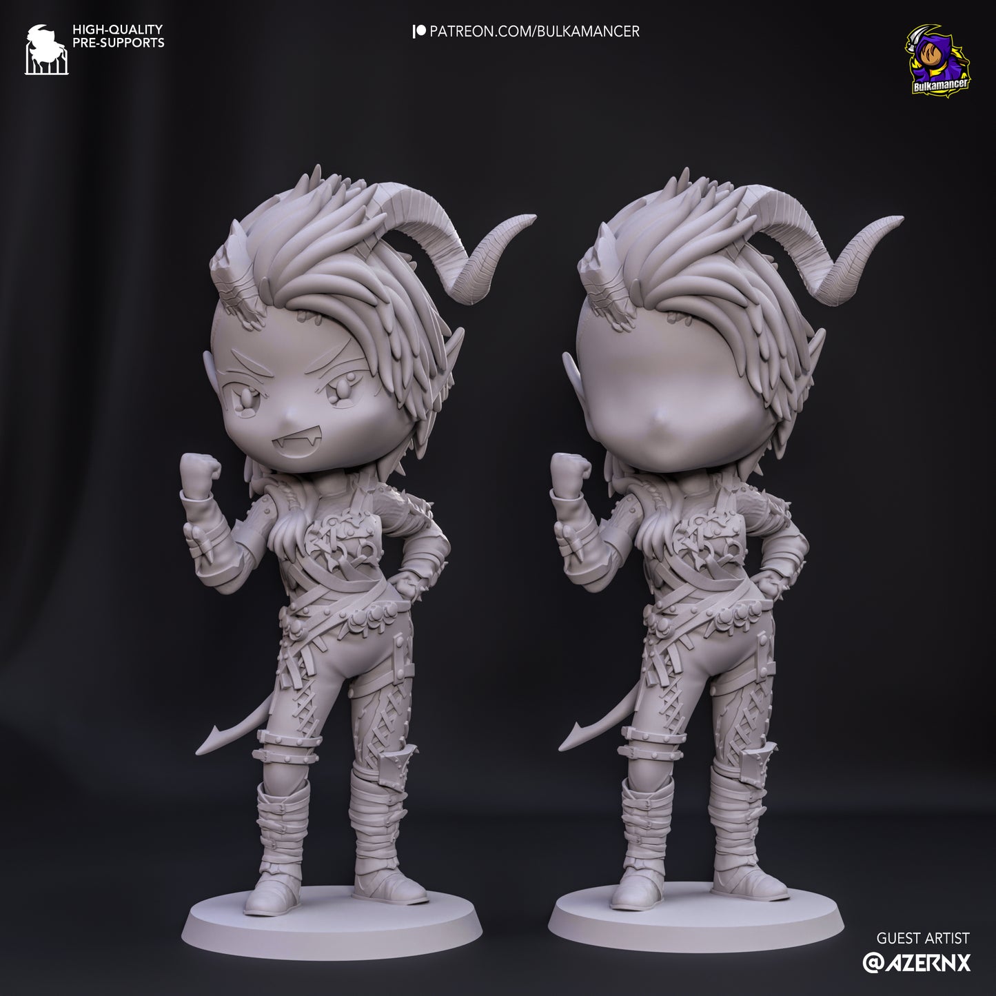 Karlach as Chibi figurine